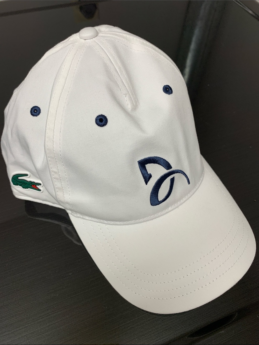 Lacoste Novak Djokovic White and Navy Cap